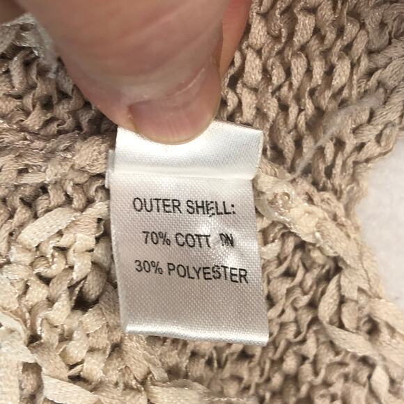 Gar-De Beige Cream Print Sleeveless Top/Vest  Women’s Size Small EUC - Picture 8 of 10